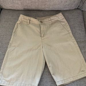 Boys size 25 flat front O’Neill khaki shorts